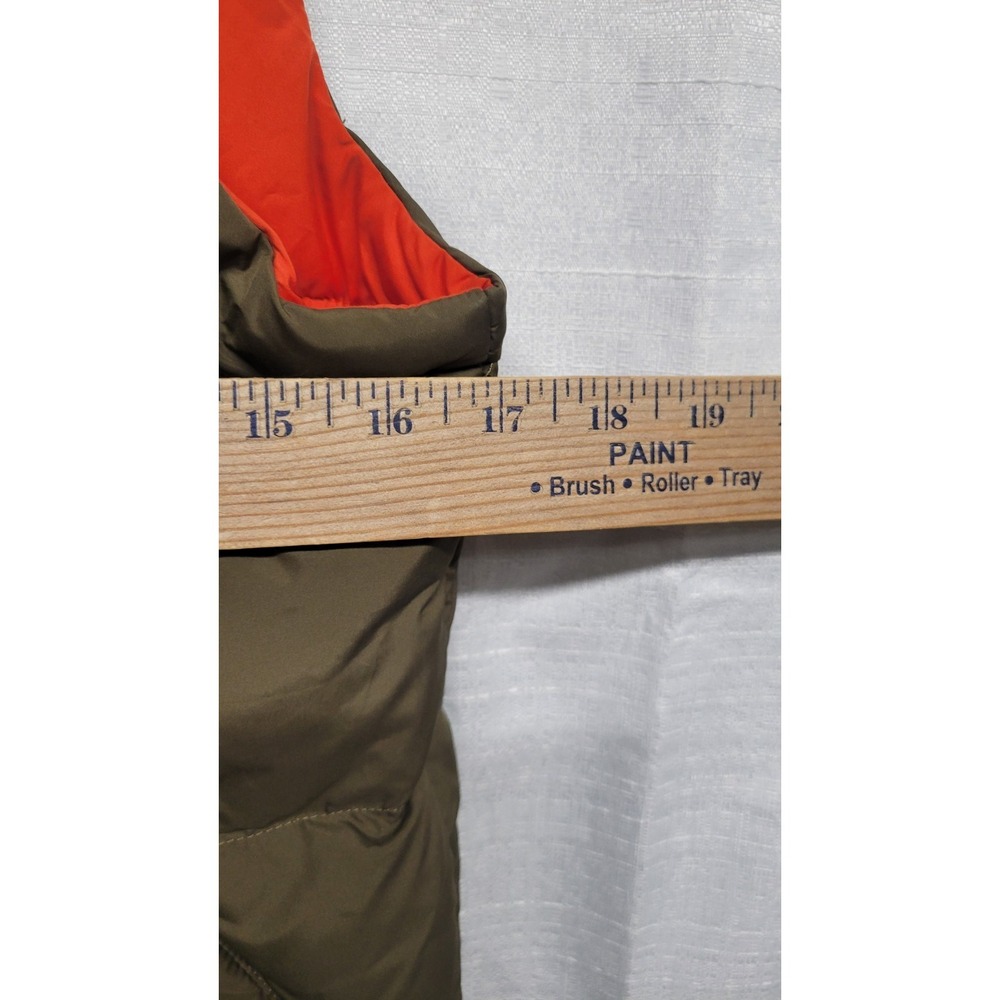 Polo Ralph Lauren Goose Down Puffer Vest Orange Green Reversible Kids 7 *READ* - Picture 7 of 14